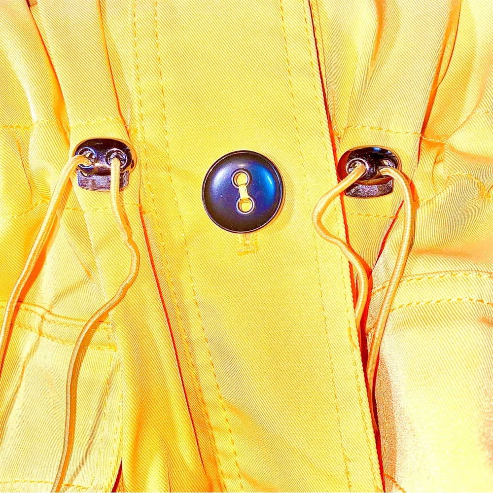 Ruby Rd. Bright Yellow Drawstring Utility Jacket - image 14